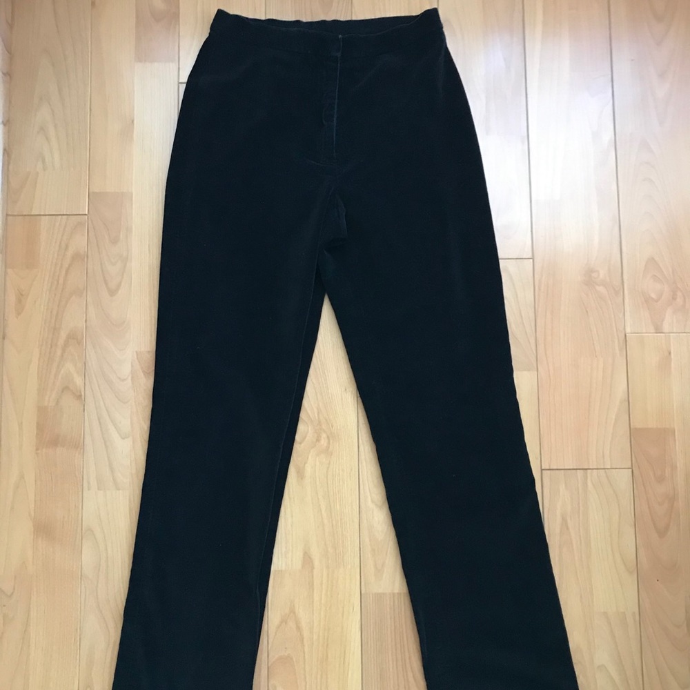 ♓️🅿️Ralph Lauren high waist black velvet pants - Picture 2 of 11